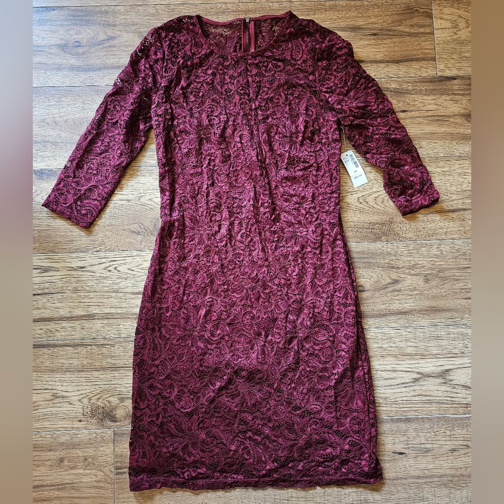 Rietmans lace burgundy dress